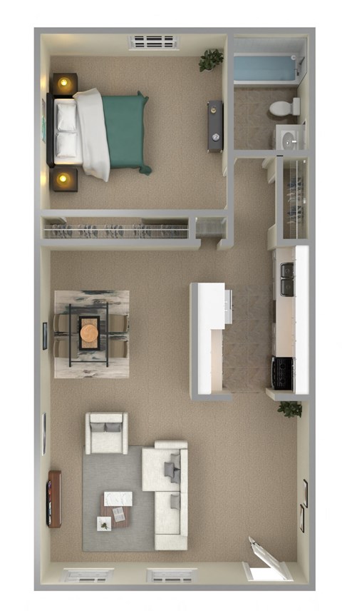 Colonial Village Apartments Floor Plan